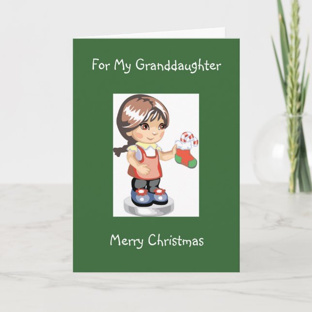 Diva's Christmas Card for Her Granddaughter (Front)