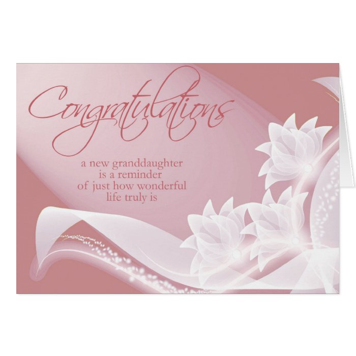 Diva's Congrats on Your New Granddaughter Card