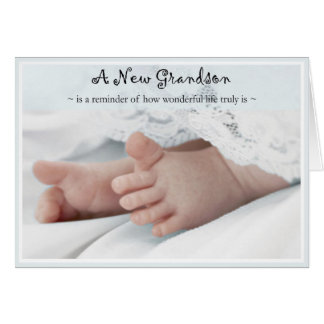 Diva's Congratulations-New Grandson Greeting Card