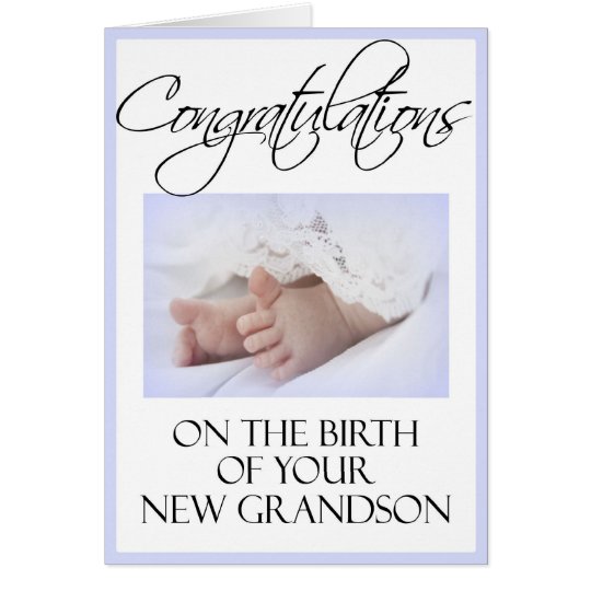 Diva's CongratulationsNew Grandson Greeting Card