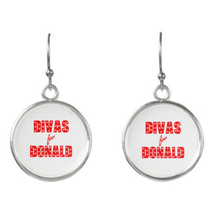 Divas for Donald - Donald Trump Suppoter Earrings