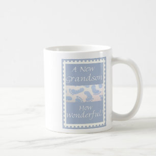 Diva's Gift for New Grandparents-A New Grandson! Coffee Mug