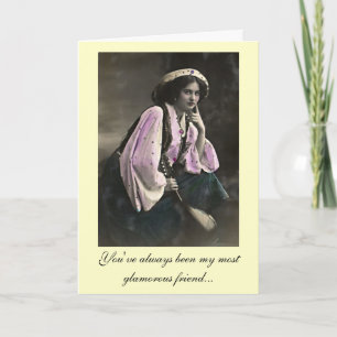 Diva's Glamorous 50th Birthday Greeting Card