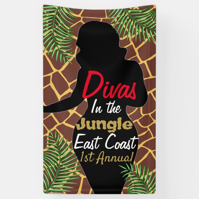 Divas In the Jungle Banner (Vertical)