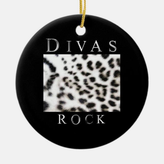 DIVAS ROCK CERAMIC ORNAMENT (Front)