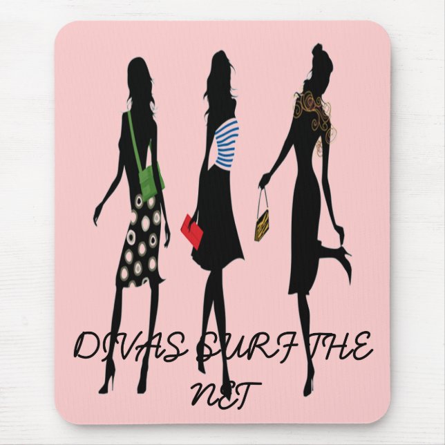 DIVAS SURF THE NET Mousepad (Front)