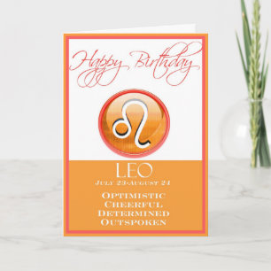 Diva's Zodiac Birthday Card for Leo