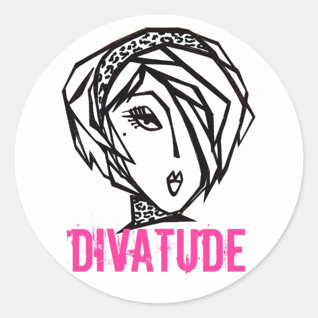 DIVATUDE stickers (Front)