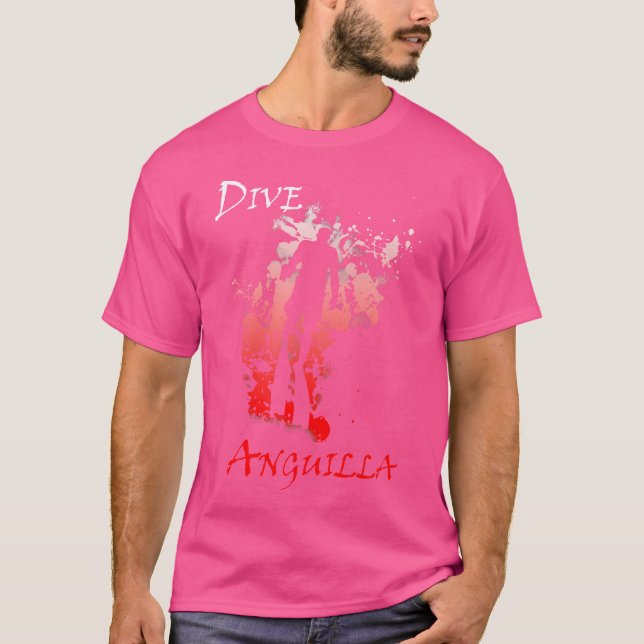 Dive Anguilla West Indies Vacation Diving T-Shirt (Front)