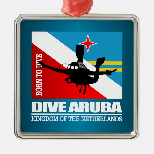 Dive Aruba DF2 Metal Ornament