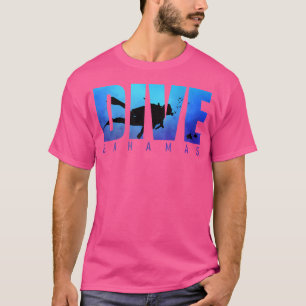 Dive Bahamas Beach Sharks Scuba Diver Reef Diving  T-Shirt