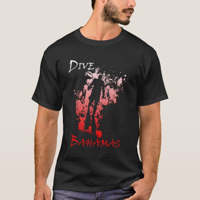 Dive Bahamas Vacation Diving T-Shirt (Front)
