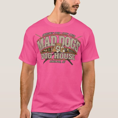 Dive Bar Mad Dogs Dog House 1989  T_Shirt