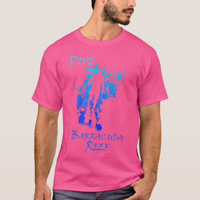 Dive Barracuda Reef Florida Vacation Diving T-Shirt (Front)