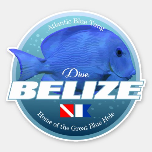 Dive Belize DD2 Sticker
