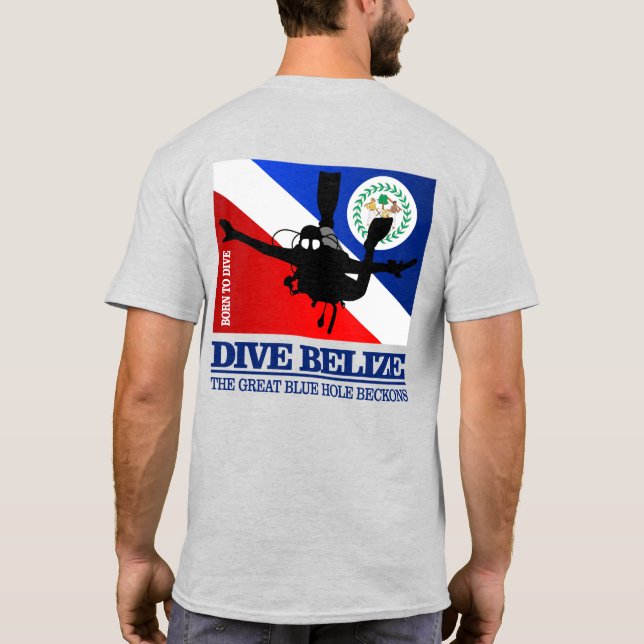 Dive Belize DF2 T-Shirt (Back)
