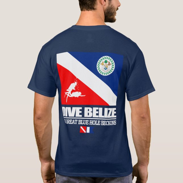 Dive Belize (sq) T-Shirt (Back)