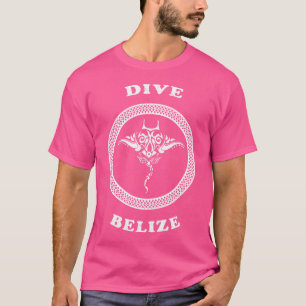 Dive Belize Tribal Stingray Vacation Diving T-Shirt