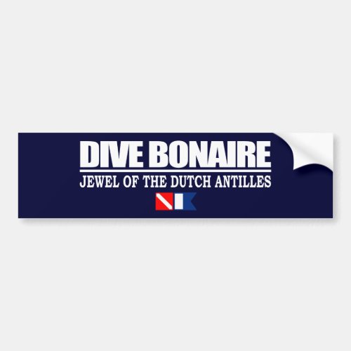 Dive Bonaire Bumpersticker Bumper Sticker