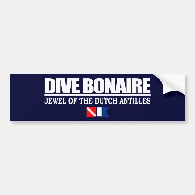 Dive Bonaire Bumpersticker Bumper Sticker (Front)