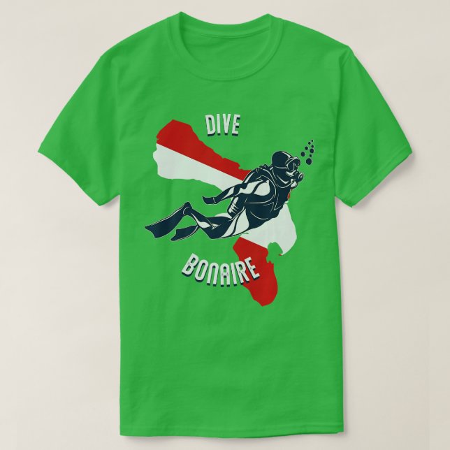 Dive Bonaire Caribbean Island Scuba Diving Bonaire T-Shirt (Design Front)