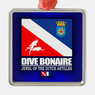 Dive Bonaire Metal Ornament