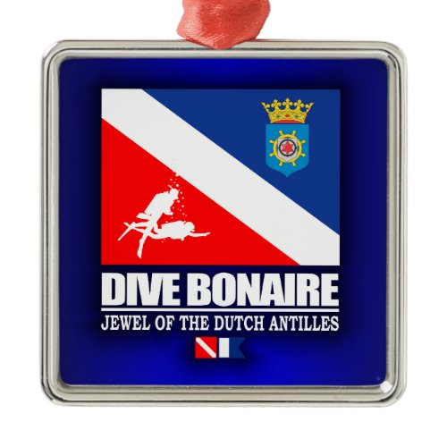 Dive Bonaire Metal Ornament
