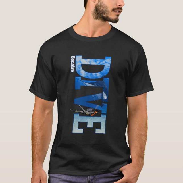 Dive Bonaire Scuba Diving Snorkeling T-Shirt (Front)