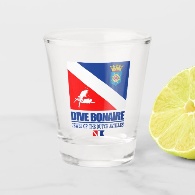 Dive Bonaire Shot Glass (Front)