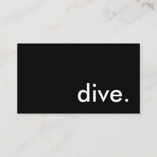 dive. business cards