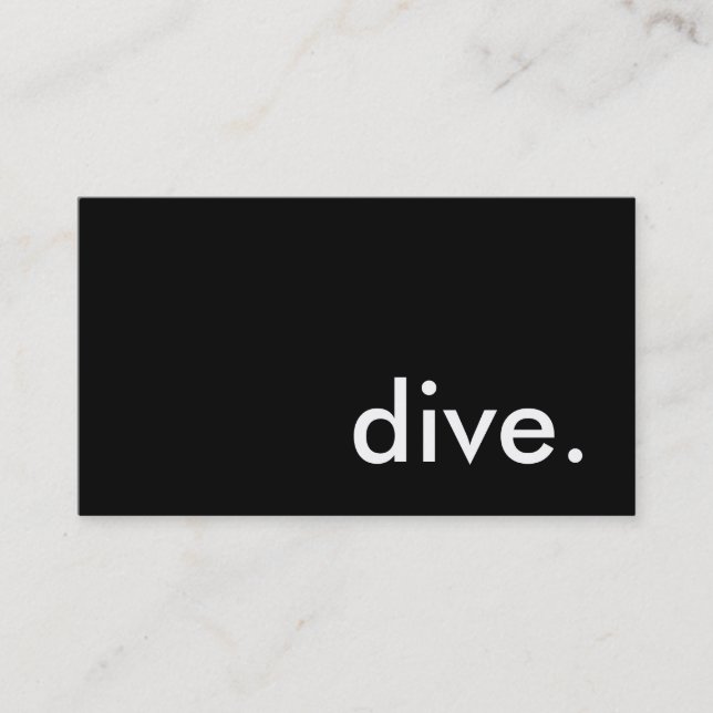 dive. business card (Front)