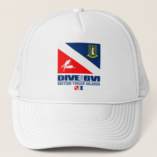 Dive BVI (sq) Trucker Hat (Front)
