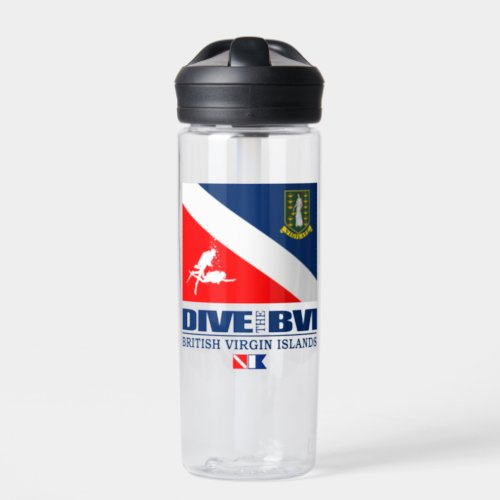 Dive BVI sq  Water Bottle