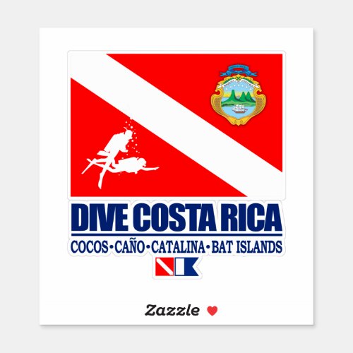 Dive Costa Rica sq Sticker