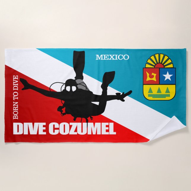 Dive Cozumel DF2 Beach Towel (Front)