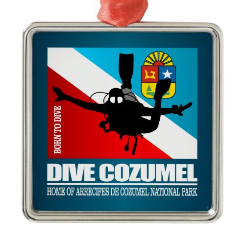 Dive Cozumel DF2 Metal Ornament