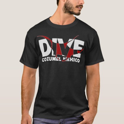 DIVE Cozumel Mexico SCUBA DIVING Diver Manta Ray R T_Shirt