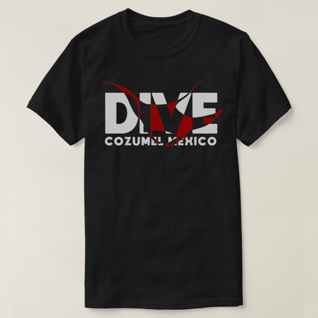DIVE Cozumel Mexico SCUBA DIVING Diver Manta Ray T-Shirt (Design Front)