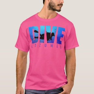 Dive Cozumel Scuba Diving Snorkeling Beach Lover V T-Shirt