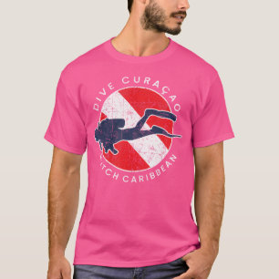 Dive Curacao Scuba Diver Dive Flag T-Shirt