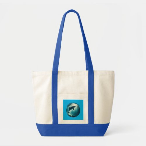 Dive Deep Live Free Dolphin  Tote Bag