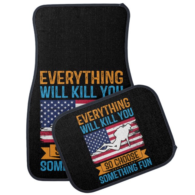 Dive Deep With Joyful Spirit Car Floor Mat (Set)