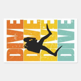 Dive Dive Dive Dive!!! Rectangular Sticker