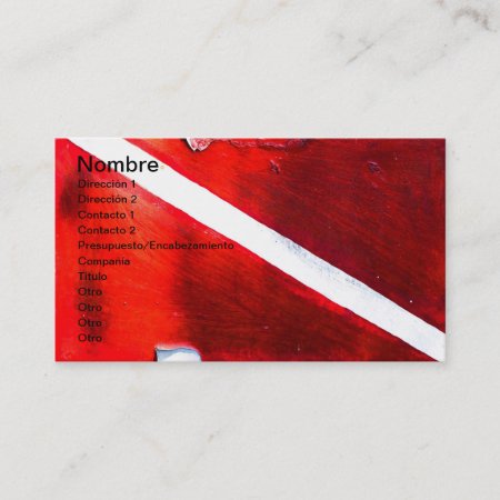 Dive Flag Business Card