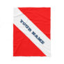 Dive Flag (Customizable) Fleece Blanket