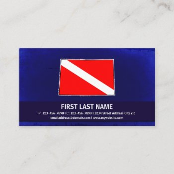 Dive Flag Customizable Scuba Instructor Cards by ProfessionalOffice at Zazzle