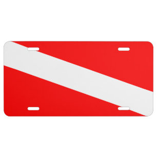 Dive Flag License Plate