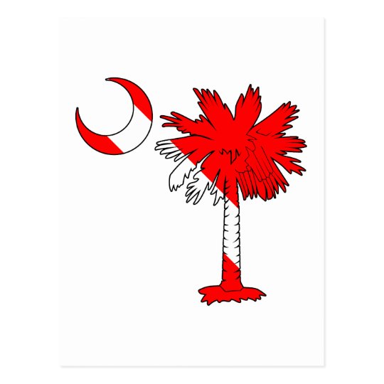 Dive Flag Palmetto Postcard