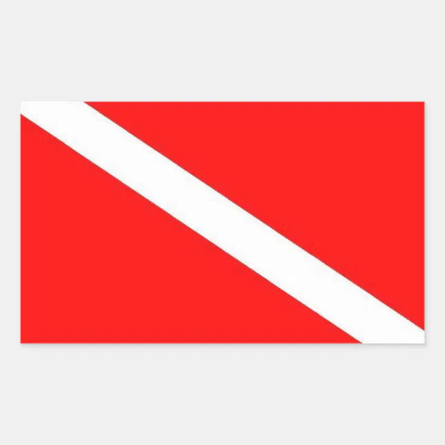 Dive Flag Sticker Zazzle