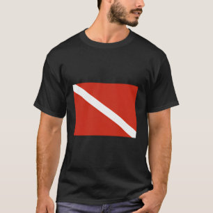 Dive Flag Two Sided Scuba Diving Instructor Hoodie T-Shirt